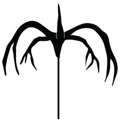 sombra.jpg Archivo STL Cake Topper Adorno Torta - Sombra mind flayer Stranger things・Plan imprimible en 3D para descargar