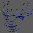 Reindeer_Wall_Silhouette_01_Wireframe_01.png Rudolph Reindeer Silhouette Wall // Design 01