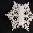 20221204_115324.jpg STL file personalize Snow flake Ornament・Template to download and 3D print