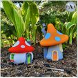 003B.jpg 3D-Datei NIEDLICHES FEENHAUS FÜR IHREN GARTEN V-002!・Modell zum Herunterladen und 3D-Drucken
