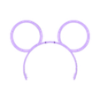 Mickey ears labubu hollow v1.stl Mouse Ears Headband for Labubu – 2 Versions!
