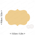 plaque_1~5.25in-cm-inch-cookie.png Plaque #1 Cookie Cutter 5.25in / 13.3cm