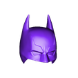 BatmanHelmetTop.stl Batman Helmet-The Batman 2021-Robert Pattinson-DC comic Fan Art 3D print model