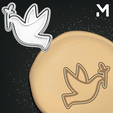 Peacepigeon.png Cookie Cutters - Birds