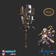 untitled_BR-2.png Genshin Impact  - Arataki Itto Mace - Digital 3D Model Files - Divided for 3D Printing - Arataki Itto Cosplay