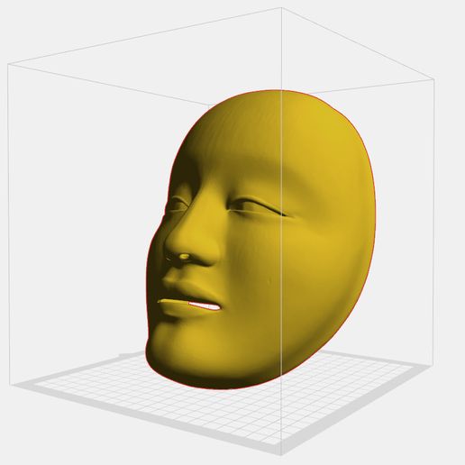 Safin-Inspired Noh Theatre Mask – 3D Printable STL