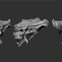 ZBrush_16.jpg STL file Lhin Zee Skull・3D printable model to download
