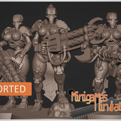 1.png Fichier STL Figurines animées Necro warriors・Idée pour impression 3D à télécharger
