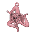 Fem-jewel-401-trinacria-low-stl-91.png neck necklace pendant keychain "Trinacria" "Triskelion" femJ-401 3d-print