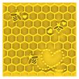 abejas.98.jpg STAMP COOKIE honeycomb bees TEXTURE