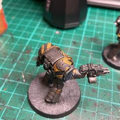 Hombreras Terminator Cataphractii - Guerreros de hierro (galones y símbolo)
