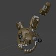 springtrap-3d.jpg Springtrap Game Accurate Wearable Cosplay Head (Moving Jaw Easy to assemble parts)