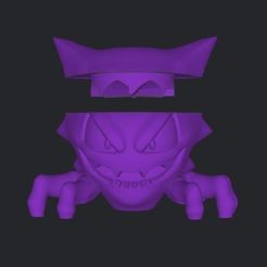 Captura-de-Pantalla-2023-11-23-a-las-23.21.11.jpg GRINDER POKEMON HAUNTER GRINDER GRINDERKING 120X72X83 MM READY TO PRINT - PRINT ON SITE - EASY PRINT... FDM.SLA.