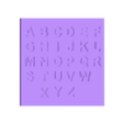 tablero abecedario.stl Alphabet/multibases