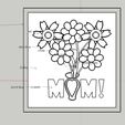 Print-Key.png Happy Mother's Day! Thanks' Mom With Flowers! 10 Colors Any Printer Can Make With Z Hop!