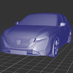 IMG_20220930_142518.jpg Free STL file Peugeot 308 Hybrid・3D printing design to download