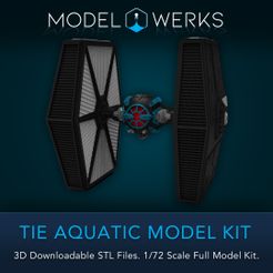 Tie-Aquatic-Graphics-1.jpg Archivo 3D TIe Aquatic a escala 1/72・Modelo imprimible en 3D para descargar