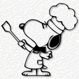 project_20230718_0928026-01.png Chef Snoopy and Woodstock wall art Charlie Brown Wall Decor Peanuts