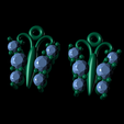 Earring72-1.png Fichier 3D Boucle d'oreille Femme Boucle d'oreille goutte 3dm STL Renders Modèle・Objet imprimable en 3D à télécharger