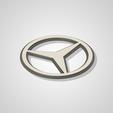 Mercedes.png 3MF-Datei Logos der F1-Teams・3D-druckbare Vorlage zum herunterladen