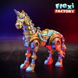 Flexi-Factory-Cyber-Horse_13.jpg Flexi Factory Cyber Horse e Unicórnio com 3MF incluído!