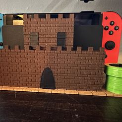 IMG_5885.jpeg Файл STL Nintendo Switch Dock Bowsers Castle・Модель для загрузки и 3D-печати