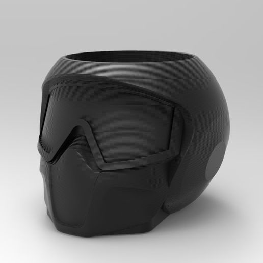 Motorcycle helmet pen holder matt 3D model