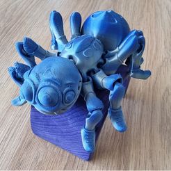 Niedliche Flexi Print-in-Place Spinne