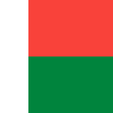Madagaskar.png 3D Benin Madagascar flag with frame 4-piece