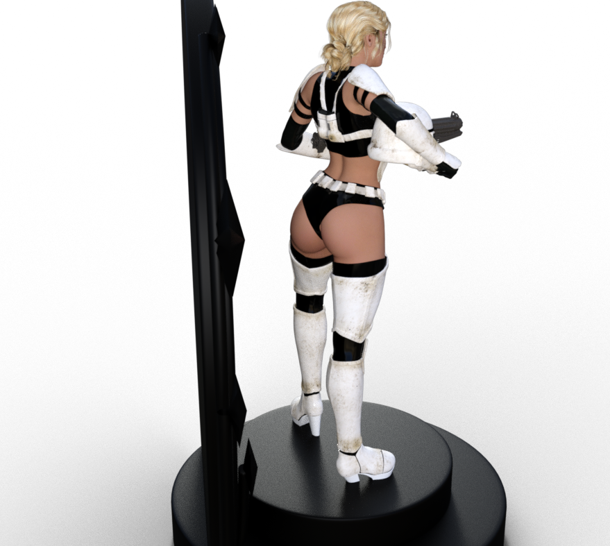 Download Stl File Storm Trooper Girl Sexy Star Wars • 3d Print Template ・ Cults