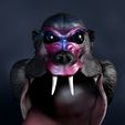 Monkey-Monster-Muelleimer-Tonge-TeethTOP.jpg Thread eater, storage, table trash can monkey with tongue + teeth