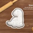 dinocookie22.jpg Conjunto de cortadores de biscoitos para dinossauros