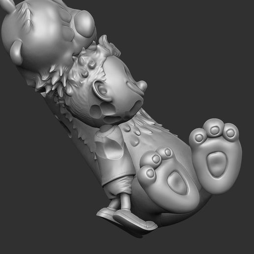 17.jpg Calvin y Hobbes para la impresión 3d stl abrazo modelo