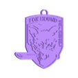 foxhound_medallion.stl Metal Gear Solid FOXHOUND Médaillon/Chaîne de clés