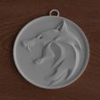 solid rendrer.jpg Medalhão de The Witcher