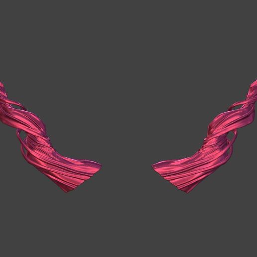 MAGNETIC HORNS FOR BJD DOLL 3D model