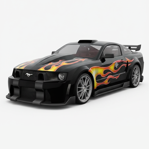🚙 Ford Mustang GT NEEDED FOR SPEED MOST WANTED Razor・ STL File