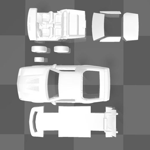 Captura-de-pantalla-2026-01-01-204439.jpg Chevrolet Camaro IROC-Z 1990 – Detailed Separate Parts Model Kit – STL for 3D Printing