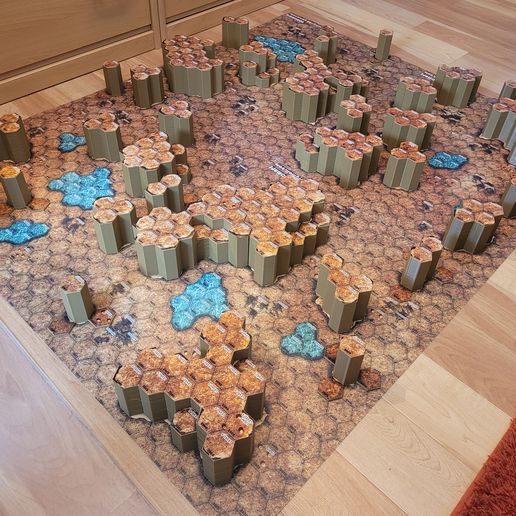 MAke-4.jpg BATTLETECH TERRAIN MAP SET BADLANDS (von ROBOMAPS)