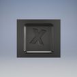 LETRA-X.jpg SQUARE MOLD LETTER X