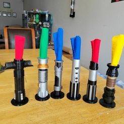 sm20220307_122957.jpg Free 3D file Lightsaber Napkin Rings・3D printer design to download