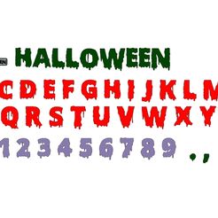 assembly11.jpg STL file HALLOWEEN Letters and Numbers (6) Letters and Numbers | Logo・Model to download and 3D print
