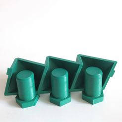 octa mini 3.jpg STL file 3 in 1 Mini Octahedron Concrete Planter Mold (Harom Farkas)・3D print design to download