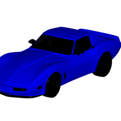 1.png Fichier 3D Chevrolet Corvette coupé 1980・Modèle imprimable en 3D à télécharger, car-