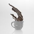 Splash-Coffee-Cup.jpg Splash Coffee Cup - Decorative Mug Sculpture