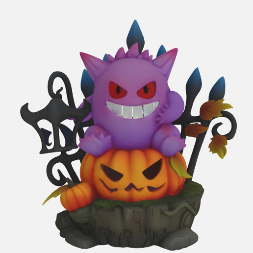 Pokemon GK Halloween Gengar and Litwick action figure