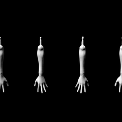 forearms.png Replacement forearms + hands for Monster High female dolls
