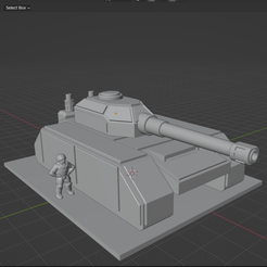 Tank-Battlecannon.png Бесплатный 3D файл Тяжелый танк Lancer・Объект для скачивания и 3D печати