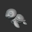 cute_turtle_render.png Happy Sea Turtle Figurine