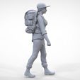 H1.28.jpg N3 walking Hiker Woman 1 64 Miniature 3D print model